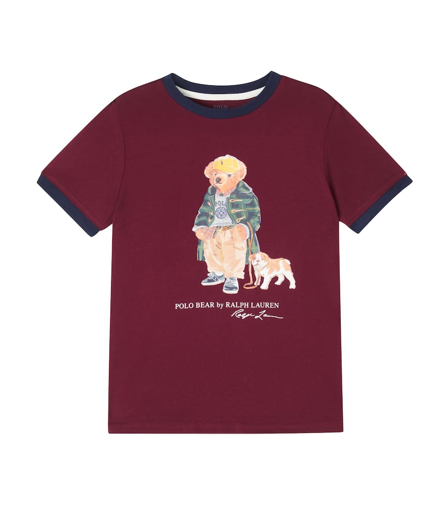

Футболка Polo Bear из хлопкового джерси Polo Ralph Lauren Kids, Fa25 Bear Classic Wine W/Nevis