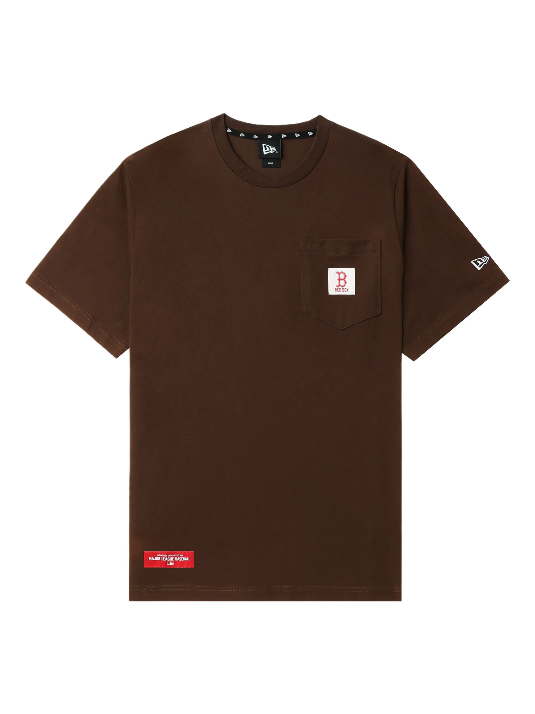 

Футболка с карманом New Era Cap, коричневый