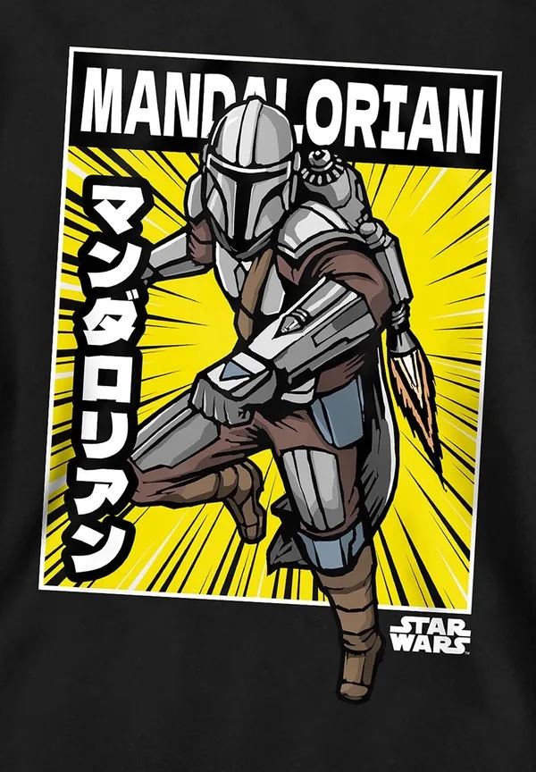 Худи с изображением персонажа из комикса "звездные войны: мандалорец" Star Wars, Black — фото 3