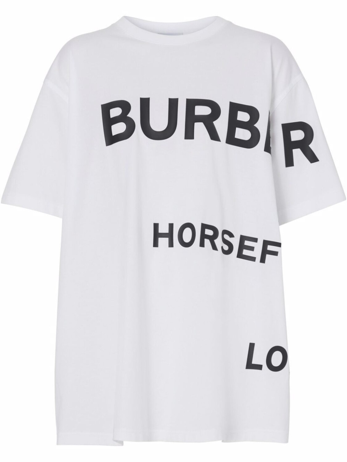 Футболка Burberry Horseferry Print Cotton, унисекс, белый