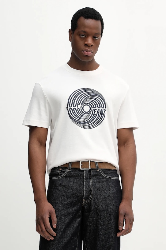 

Хлопковая футболка Joop!, бежевый