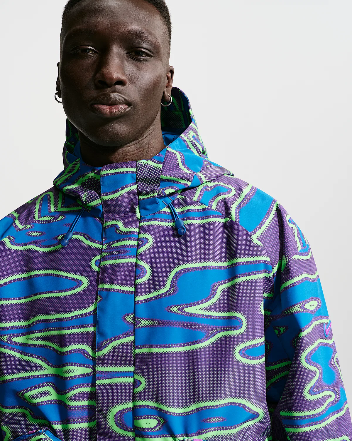 Мужская ветровка Nike Project F.R.O.G. с капюшоном Storm-FIT, Vivid Purple/Brilliant Blue/Vivid Purple — фото 3