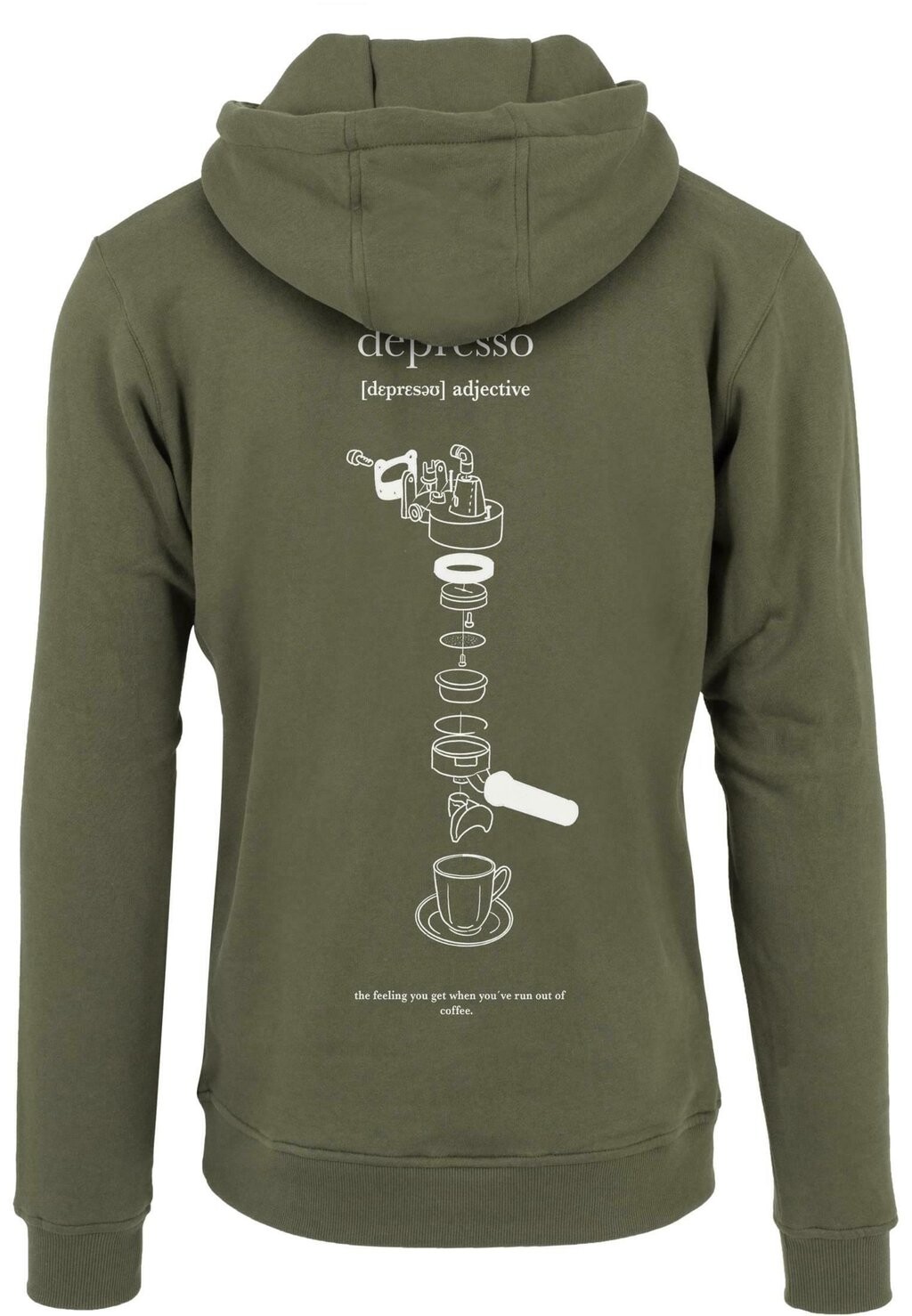 

Толстовка с капюшоном DEPRESSO Mister Tee, оливковый