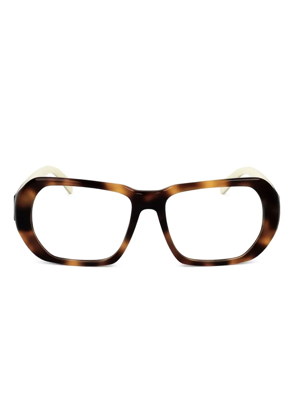

Очки в массивной оправе Moncler Eyewear, коричневый