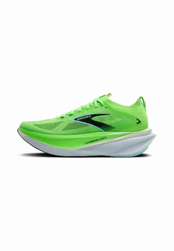 Кроссовки для бега по шоссе hyperion max 3 Brooks, Green Gecko/Black/Blue