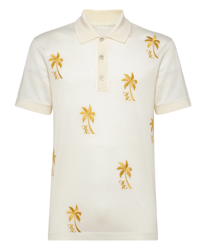 

Пальмы на футболках поло Billionaire, белый