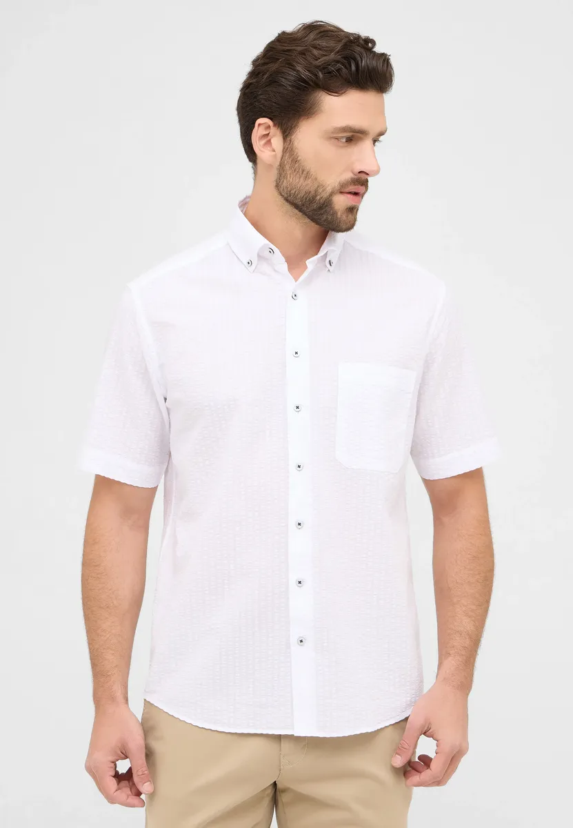 

Рубашка Eterna с короткими рукавами "COMFORT FIT", белый