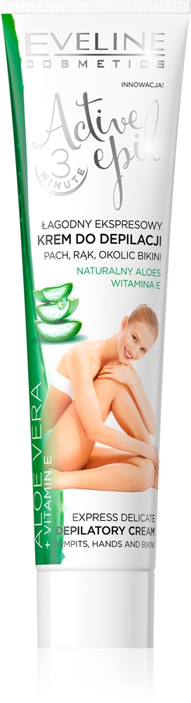 

Крем для депиляции Active Epil для рук, подмышек и линии бикини с алоэ вера Eveline Cosmetics, 125 мл