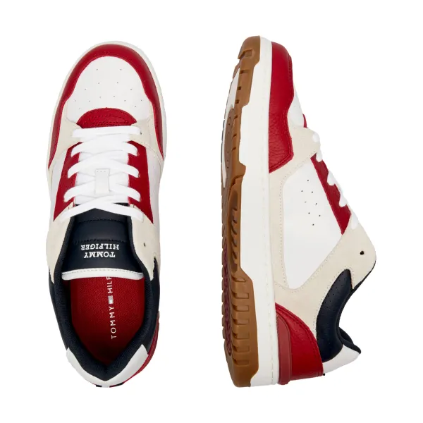 Кожаные баскетбольные кроссовки Tommy Hilfiger, красный — фото 3