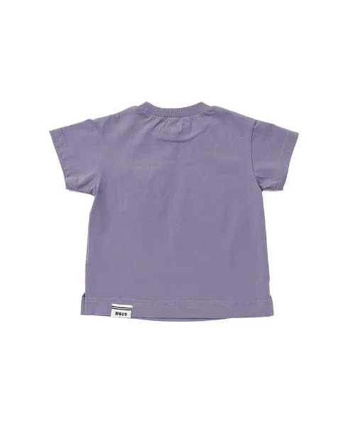 Футболка с карманом n.o.u.s Pocket T-Shirt фиолетовая — фото 3