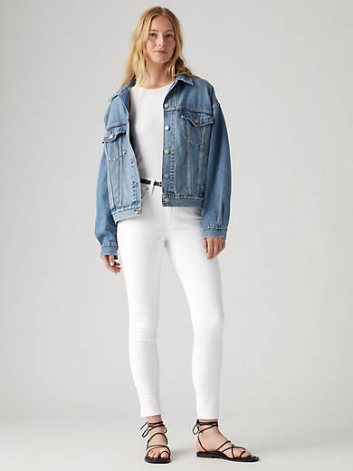 

721 Узкие женские джинсы с высокой посадкой Levi's, цвет Western White
