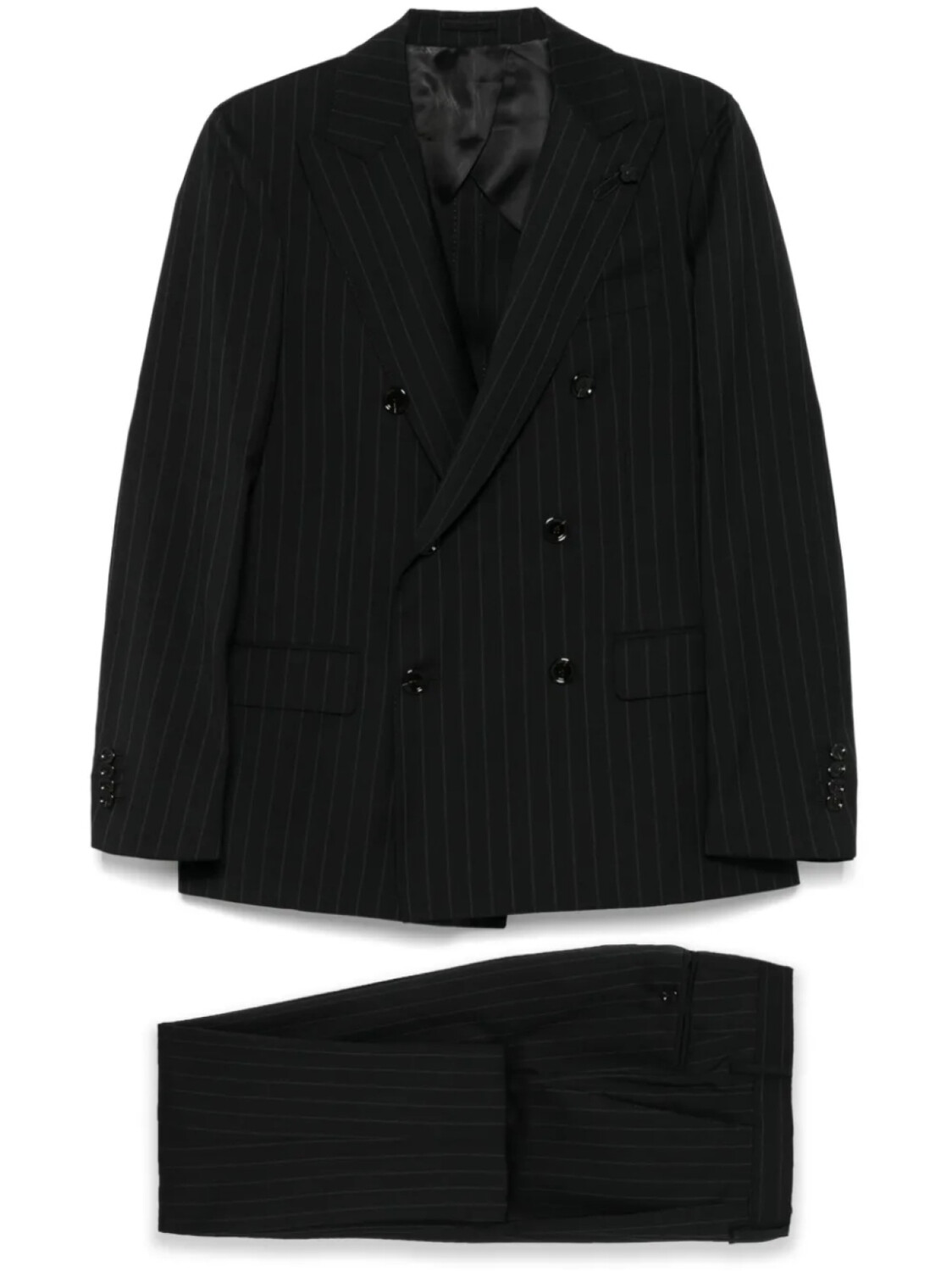 

Lardini костюм в тонкую полоску, черный