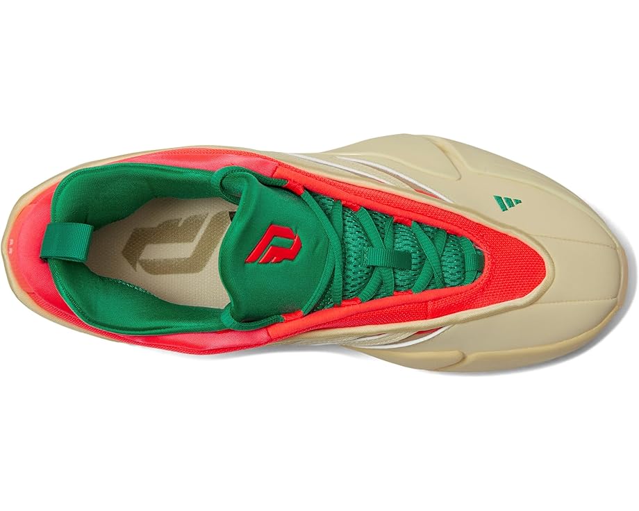 Кроссовки adidas Dame 9 Basketball Shoes, цвет Warm Vanilla/Lucid Red/Warm Sandstone — фото 2