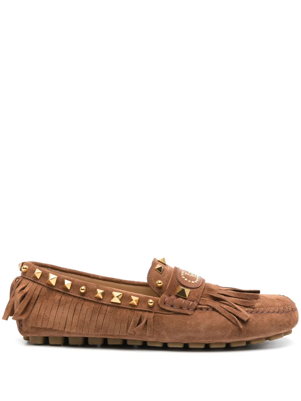 Лоферы Rockstud VALENTINO GARAVANI, коричневый