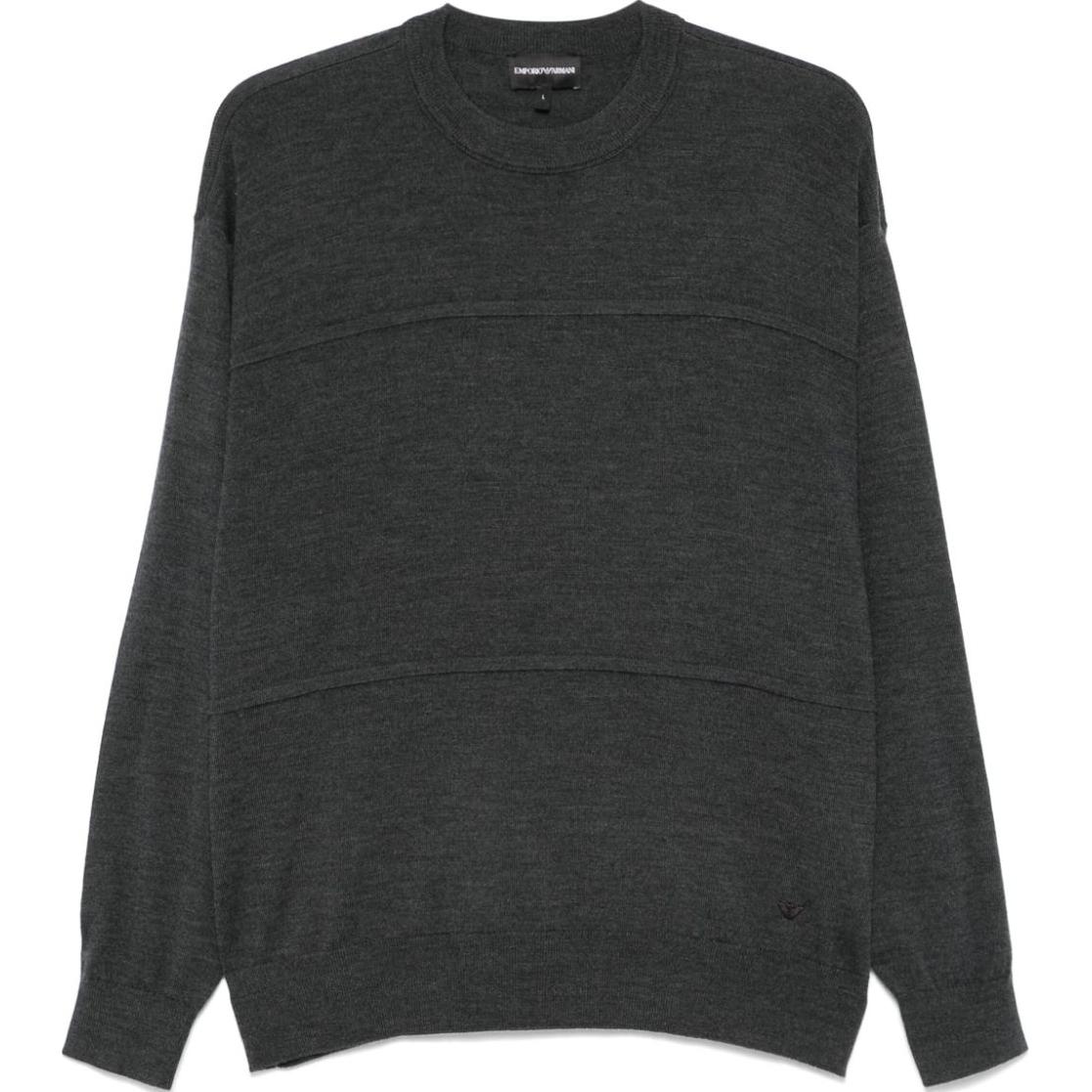 

Шерстяной свитер Emporio Armani, темный серый