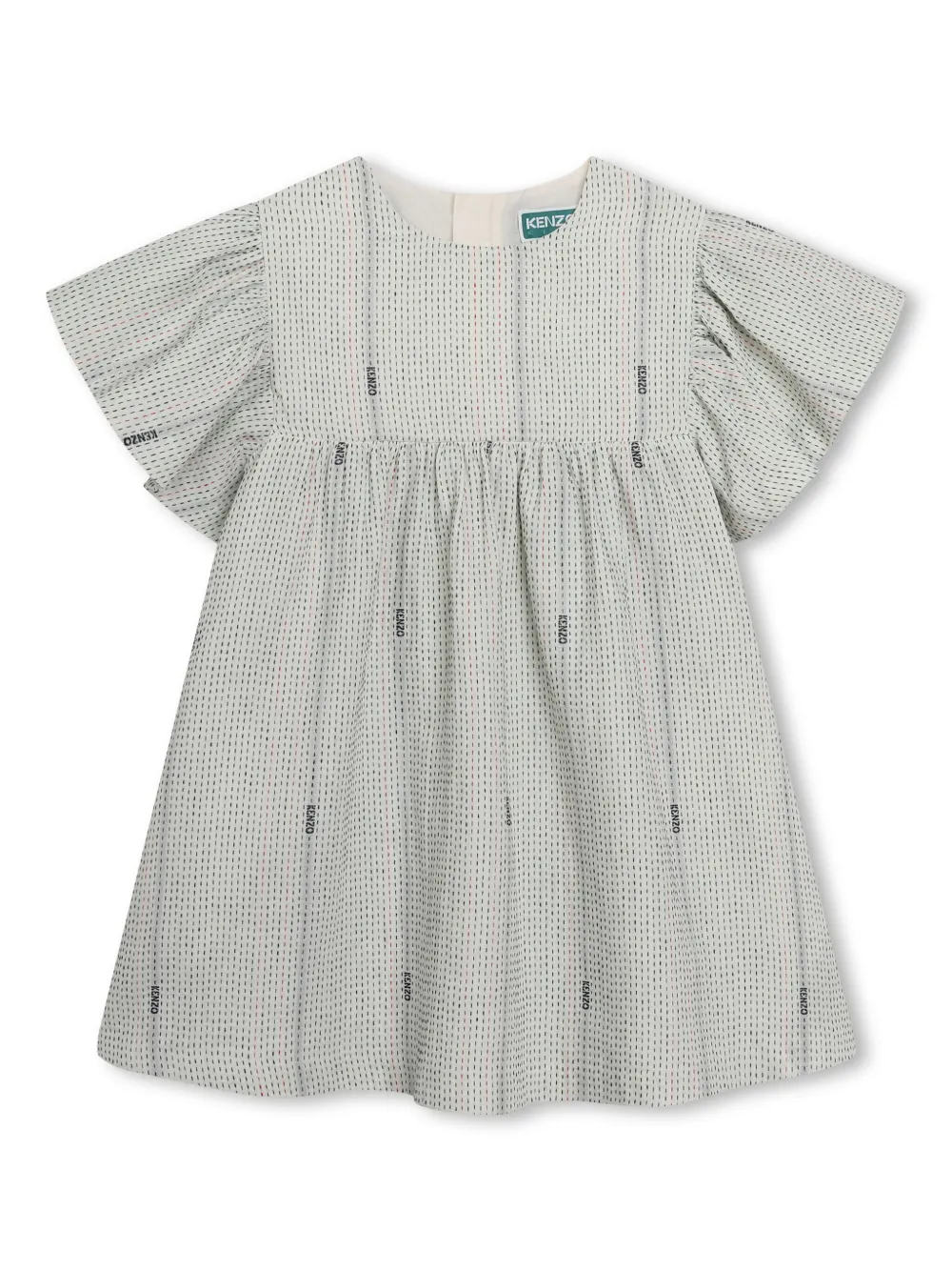

Платье с логотипом Kenzo Kids, нейтральный