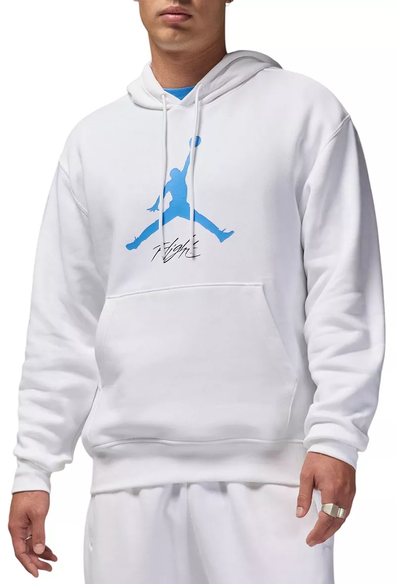

Мужская флисовая толстовка Jordan Essentials Baseline, цвет White/Legend Blue