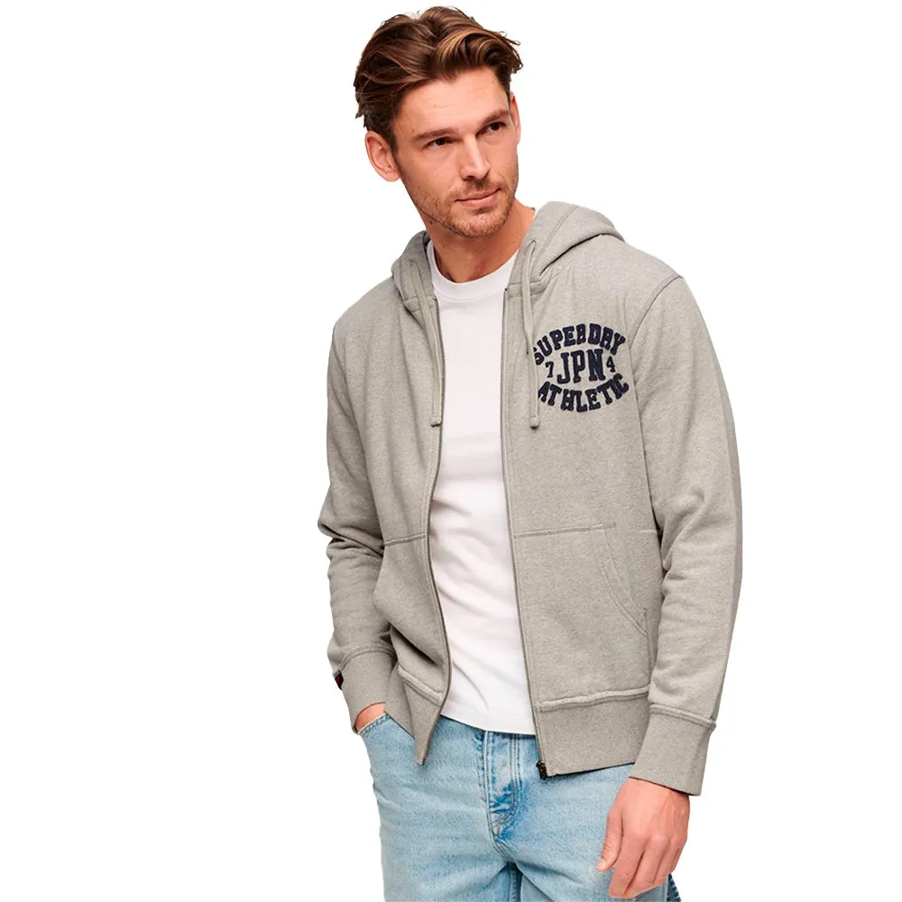 

Толстовка Superdry Vintage Athletic full zip, серый