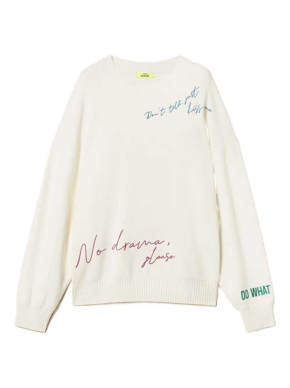 

Свитер с вышивкой TWINSET, белый