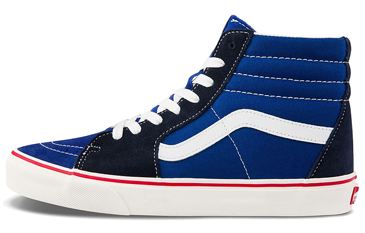 

Кроссовки Vans SK8-HI Blue/Black, Синий, Кроссовки Vans SK8-HI Blue/Black