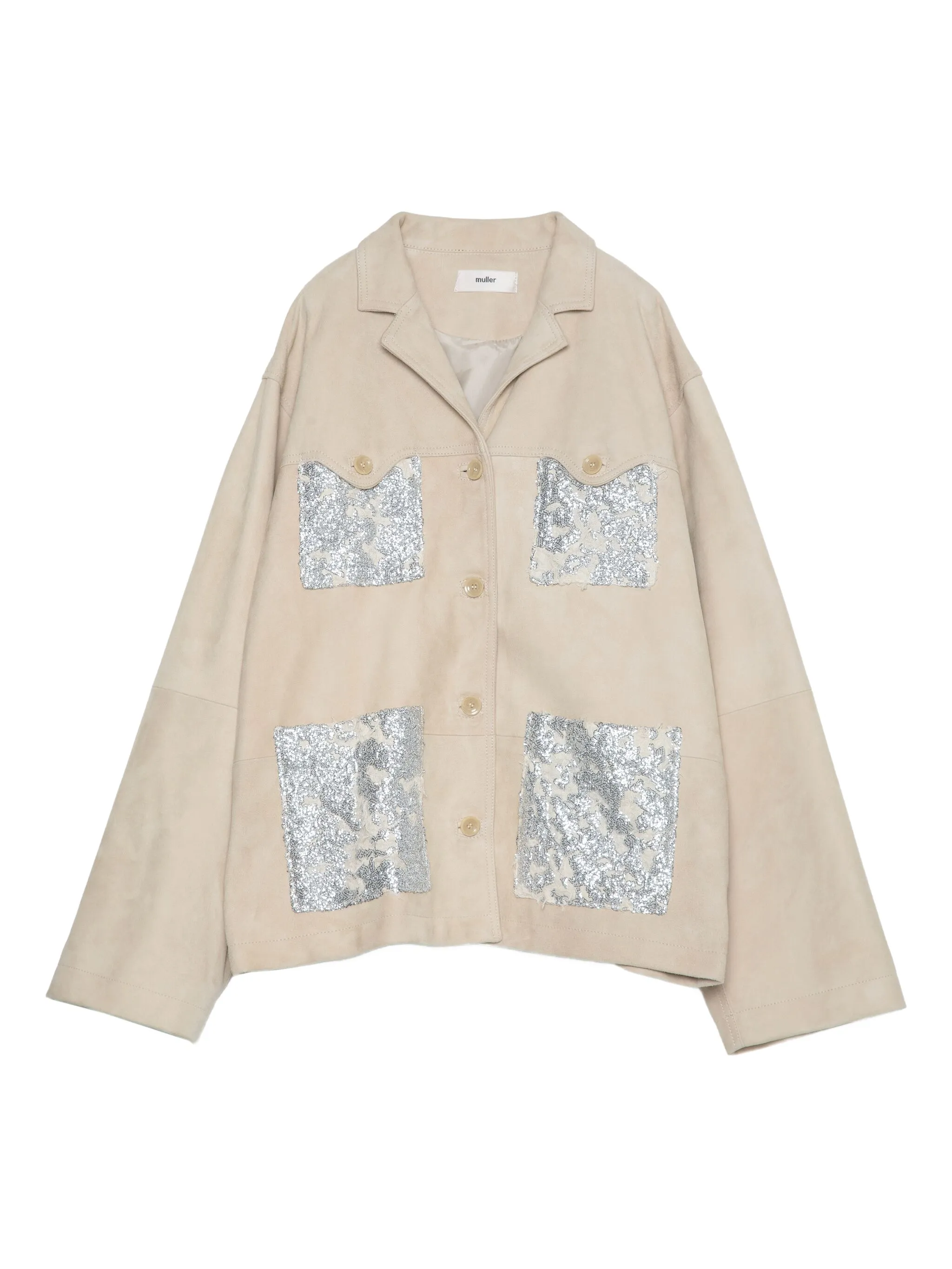 

Пальто с пайетками Muller Of Yoshiokubo, бежевый