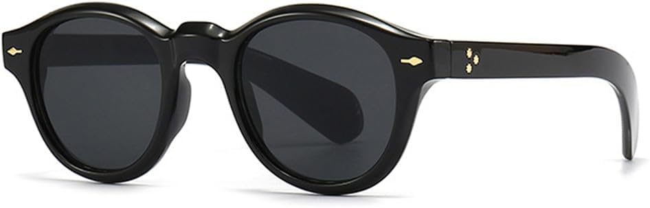 

Солнцезащитные очки UV400 с круглыми заклепками в стиле панк, градиентной расцветкой, для женщин и мужчин, для бега и занятий спортом на открытом воздухе UYPTK, Black Gray