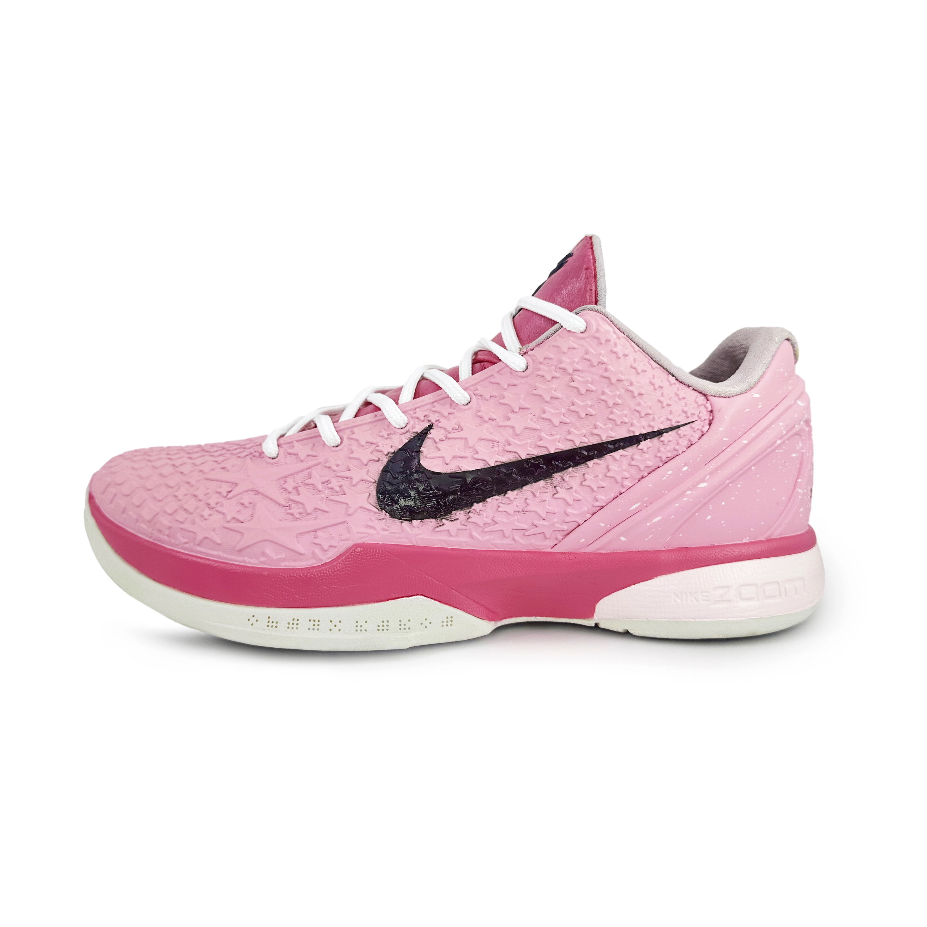 

Nike Баскетбольные кроссовки Zoom Kobe 6 с амортизацией, противоскользящие и износостойкие, низкие, мужские, розовые