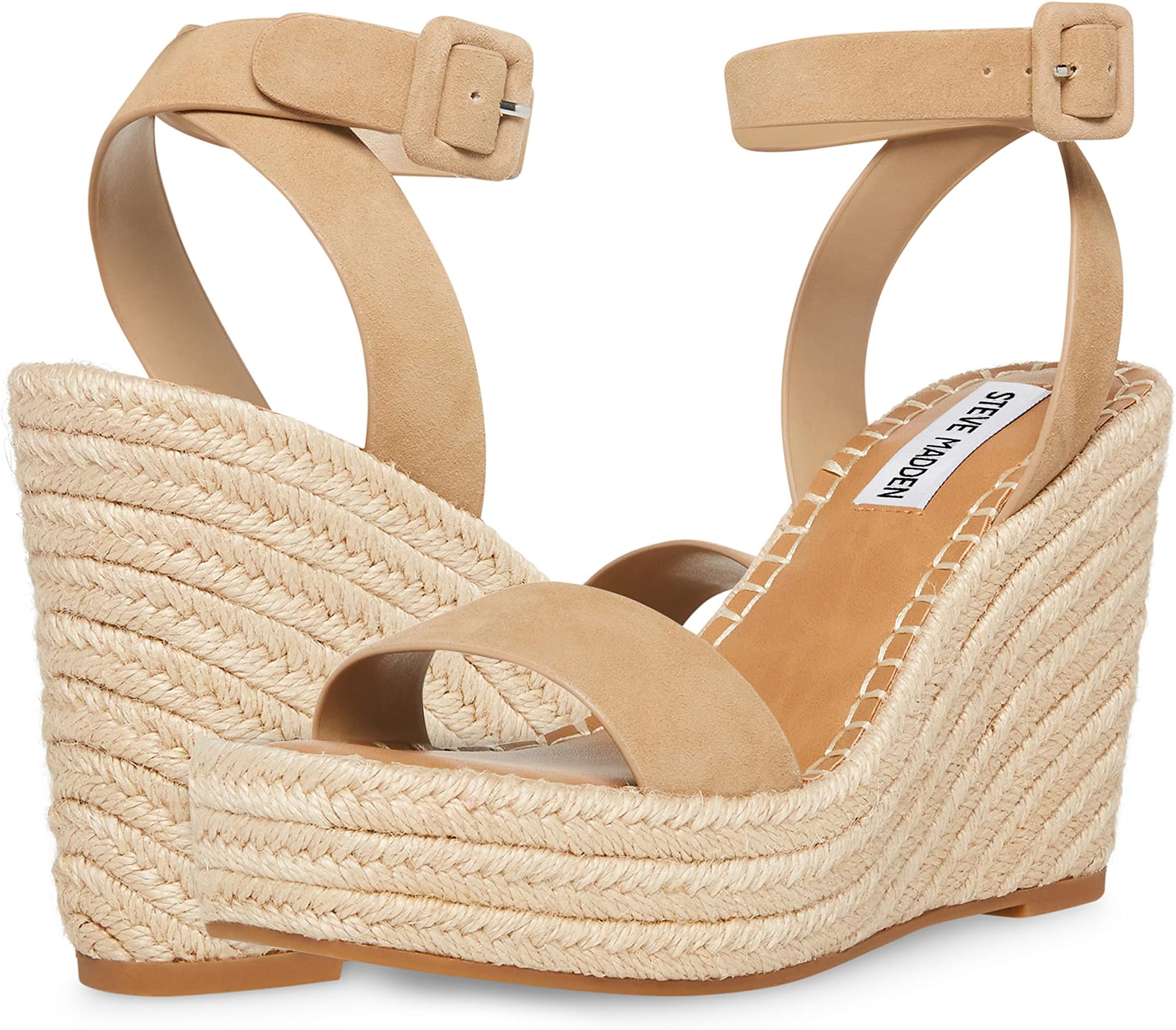 

Босоножки Upstage Wedge Sandal Steve Madden, цвет Tan Suede