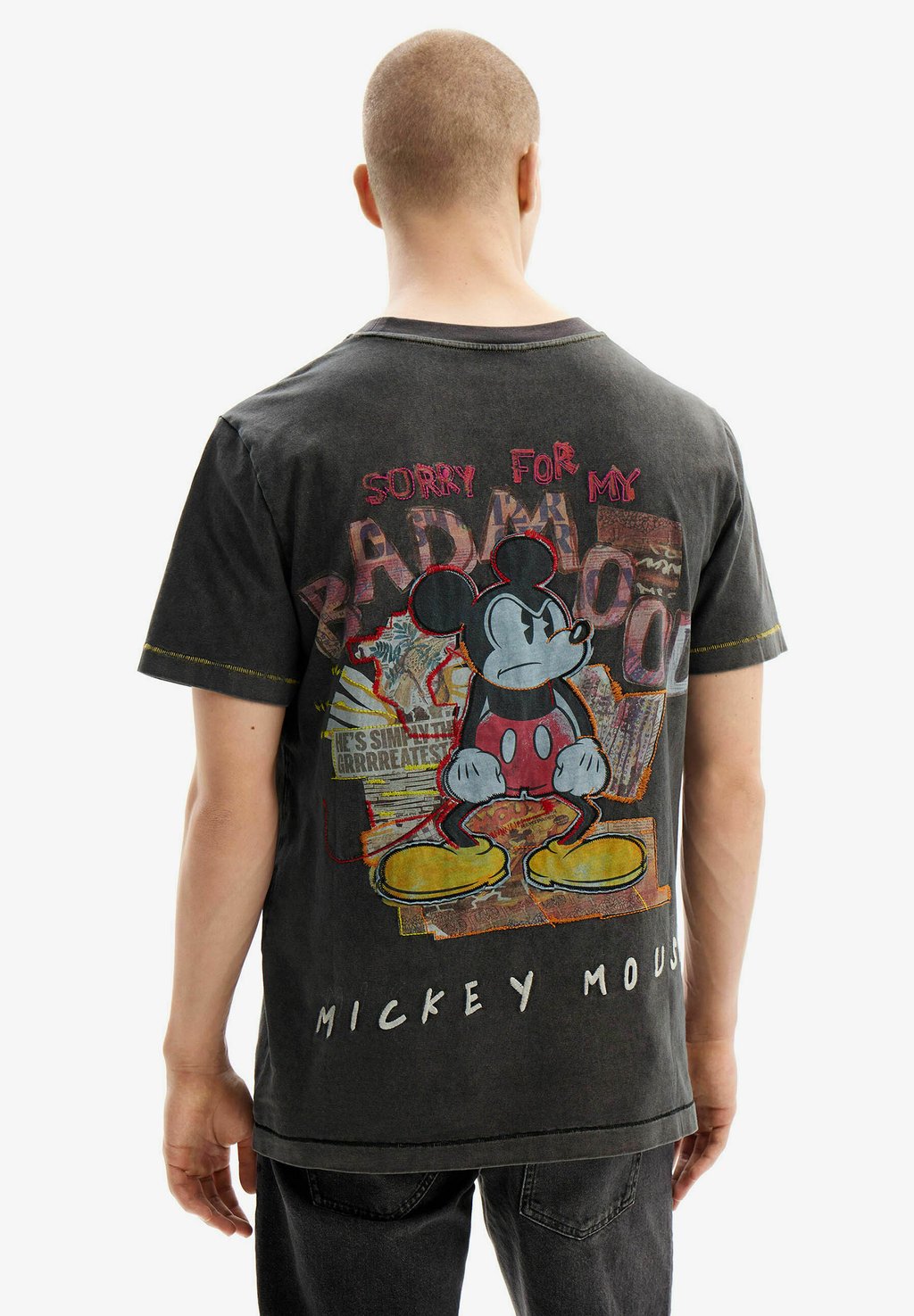 

Футболка с принтом Mickey Mouse Collage Desigual, черный