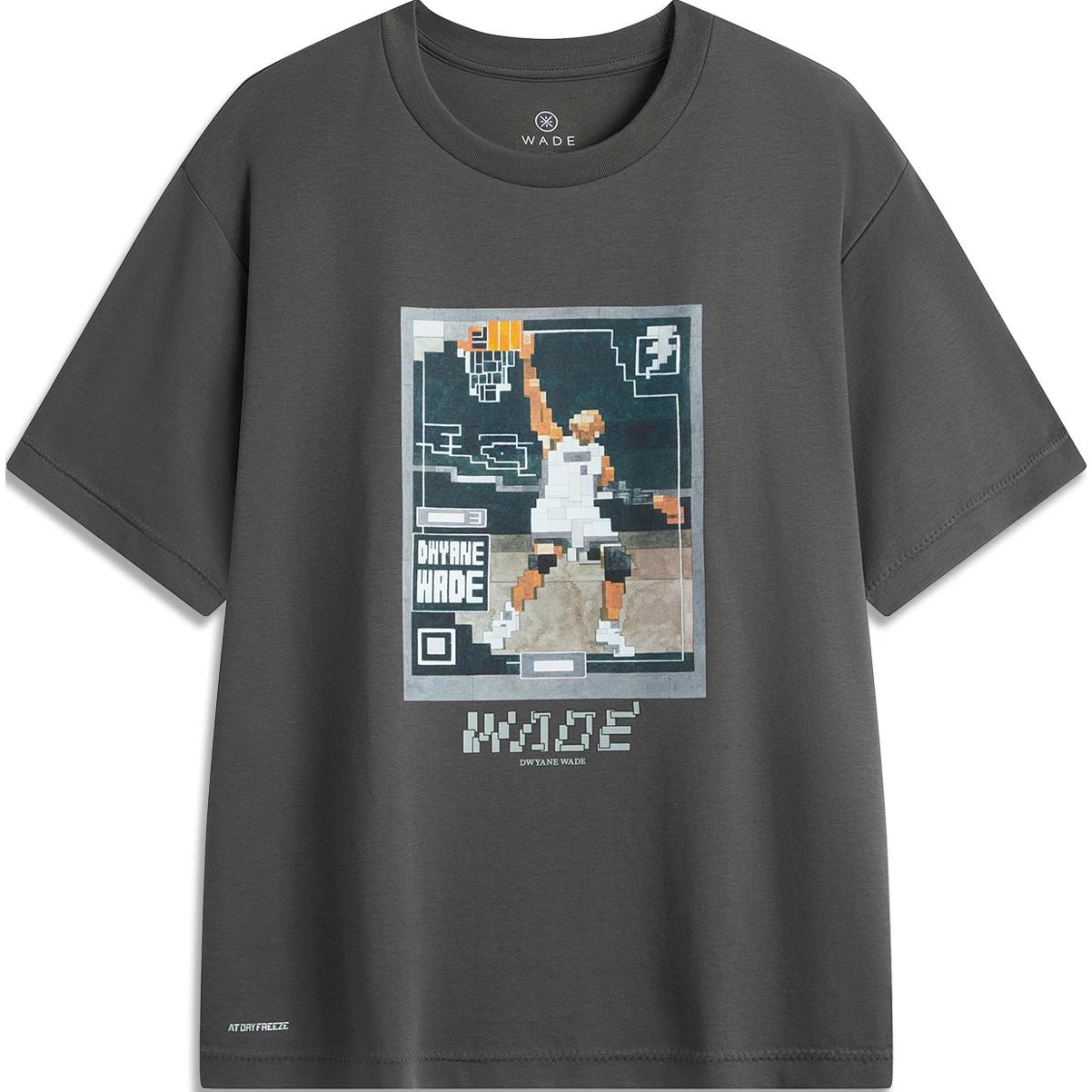 

Футболка LiNing мужская обсидианово-серая