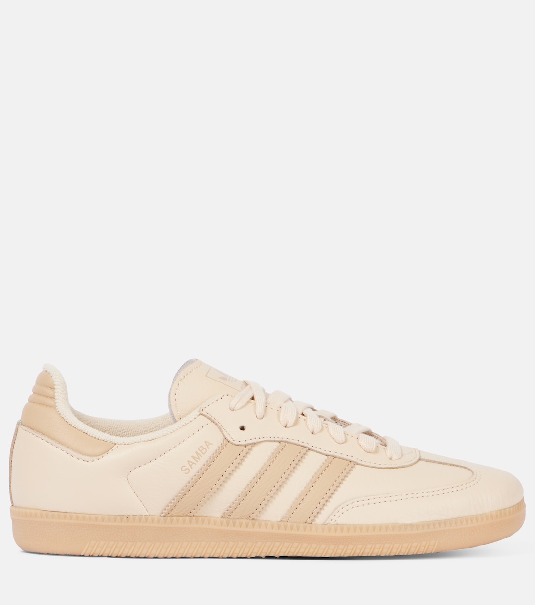 Кожаные кроссовки Samba OG Adidas, Sand Strata /Magic Beige /Sand — фото 4