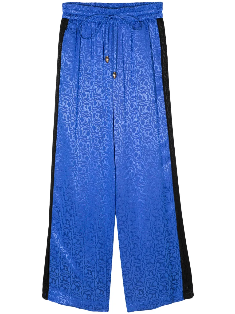 

Жаккардовые брюки прямого кроя с логотипом Just Cavalli, синий