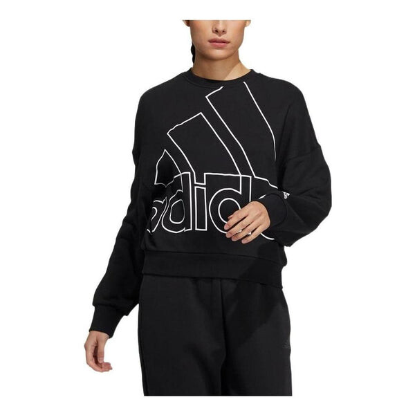 

Свитера с большим логотипом, повседневные свитера Adidas, черный