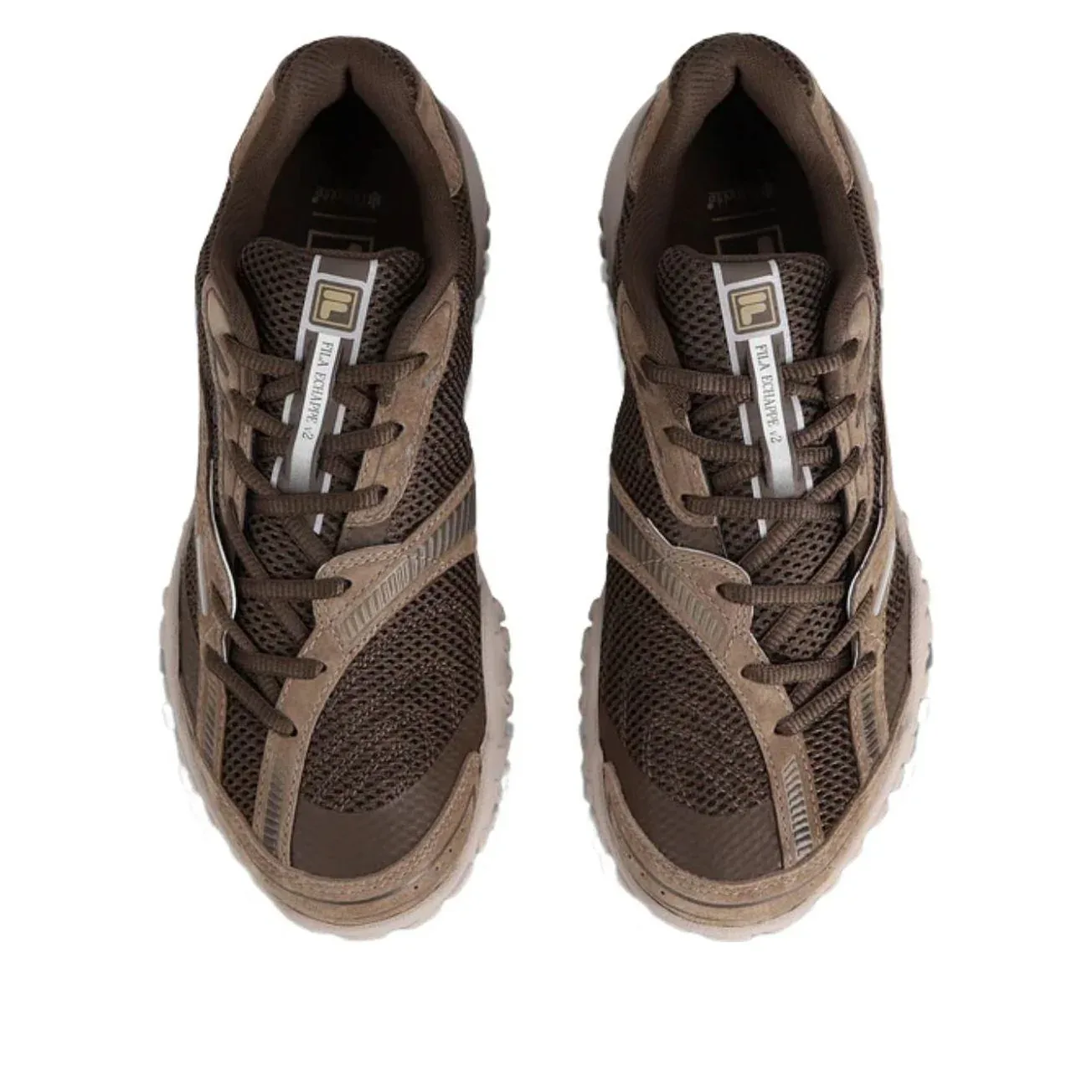 Кроссовки FILA Echappe LX v2 'Brown Gray Beige' — фото 4