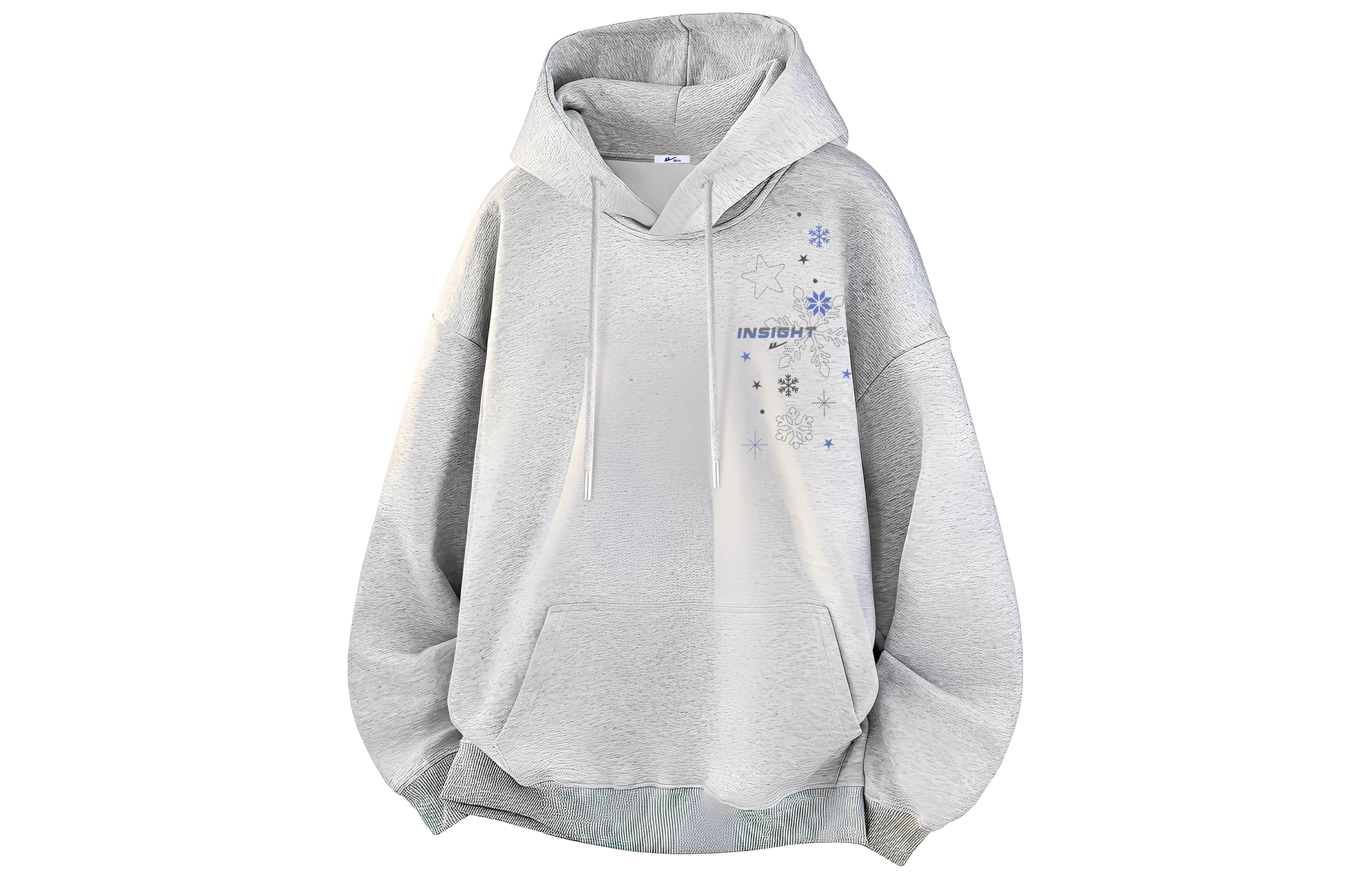 

Толстовка Unisex Hooded Thickened Heavyweight WARRIOR, светло-серый fleece-lined