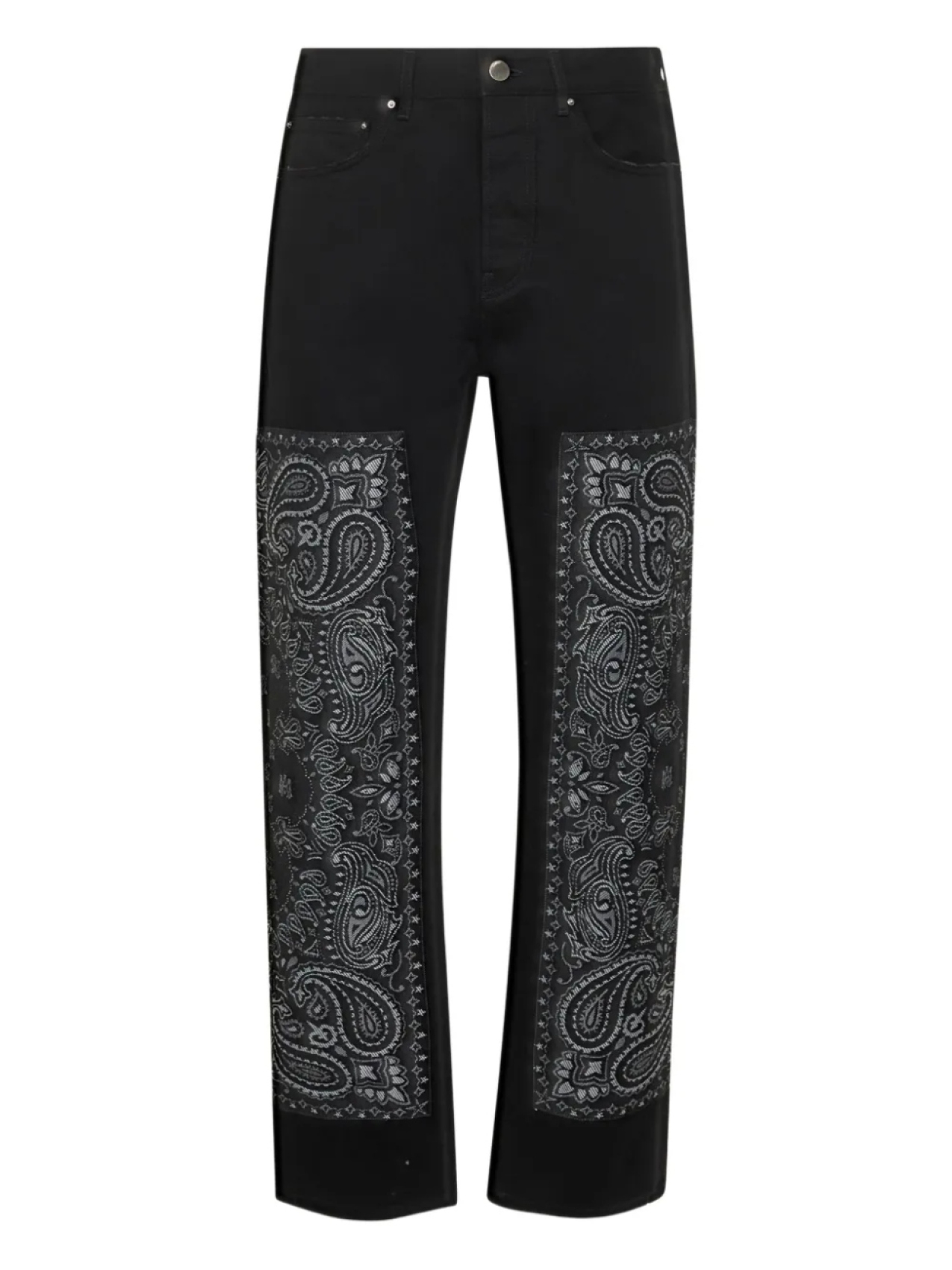

Джинсы AMIRI с узором пейсли, черный