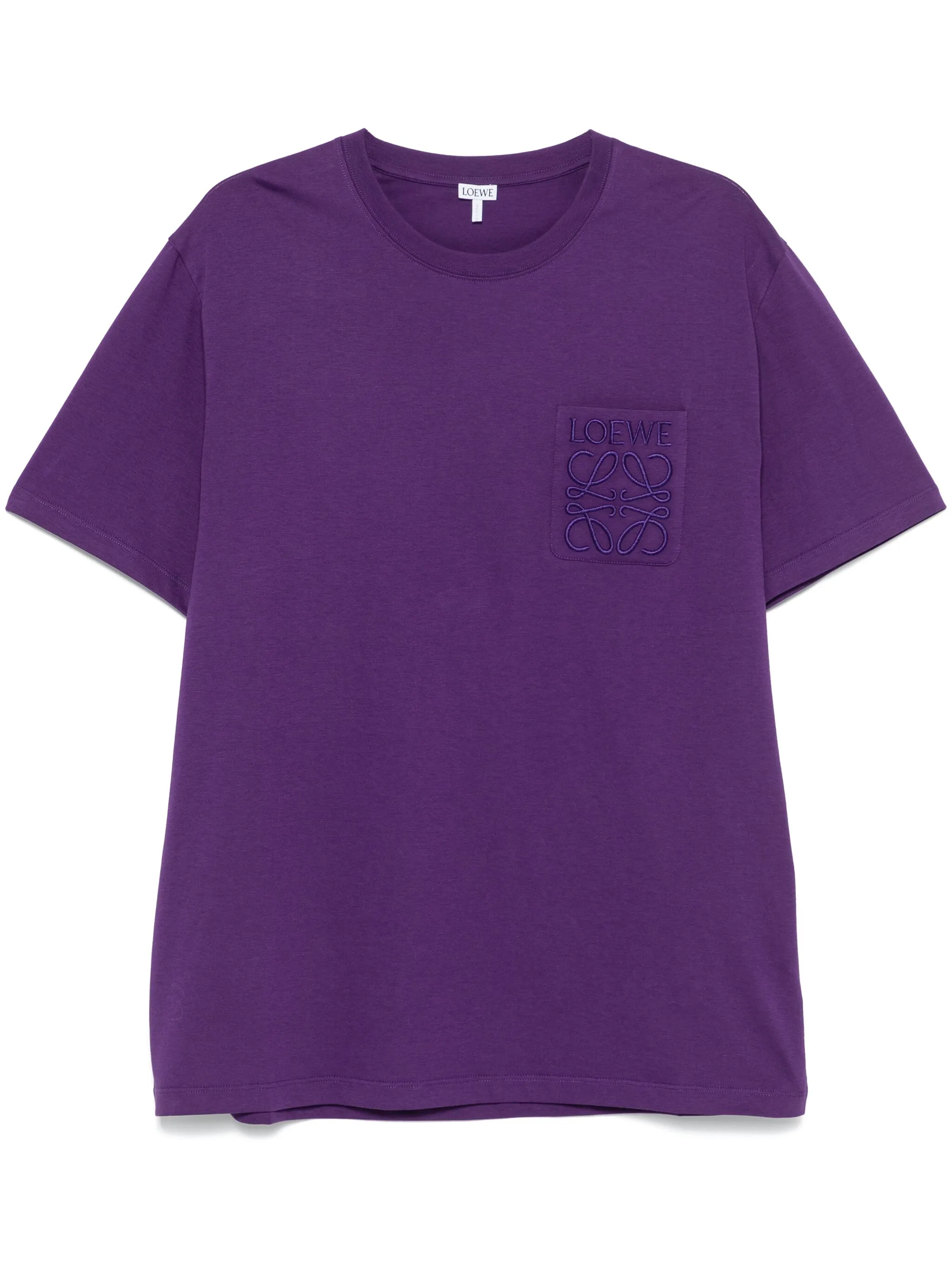 

Футболка с вышивкой Anagram Loewe, фиолетовый