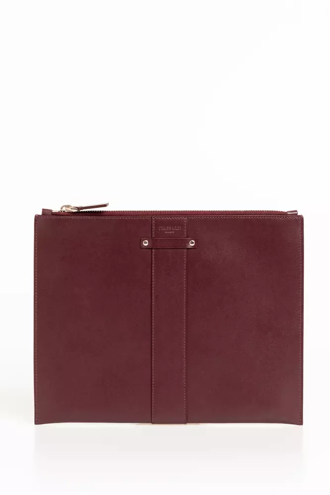 

Коричневый кожаный мужской клатч Trussardi