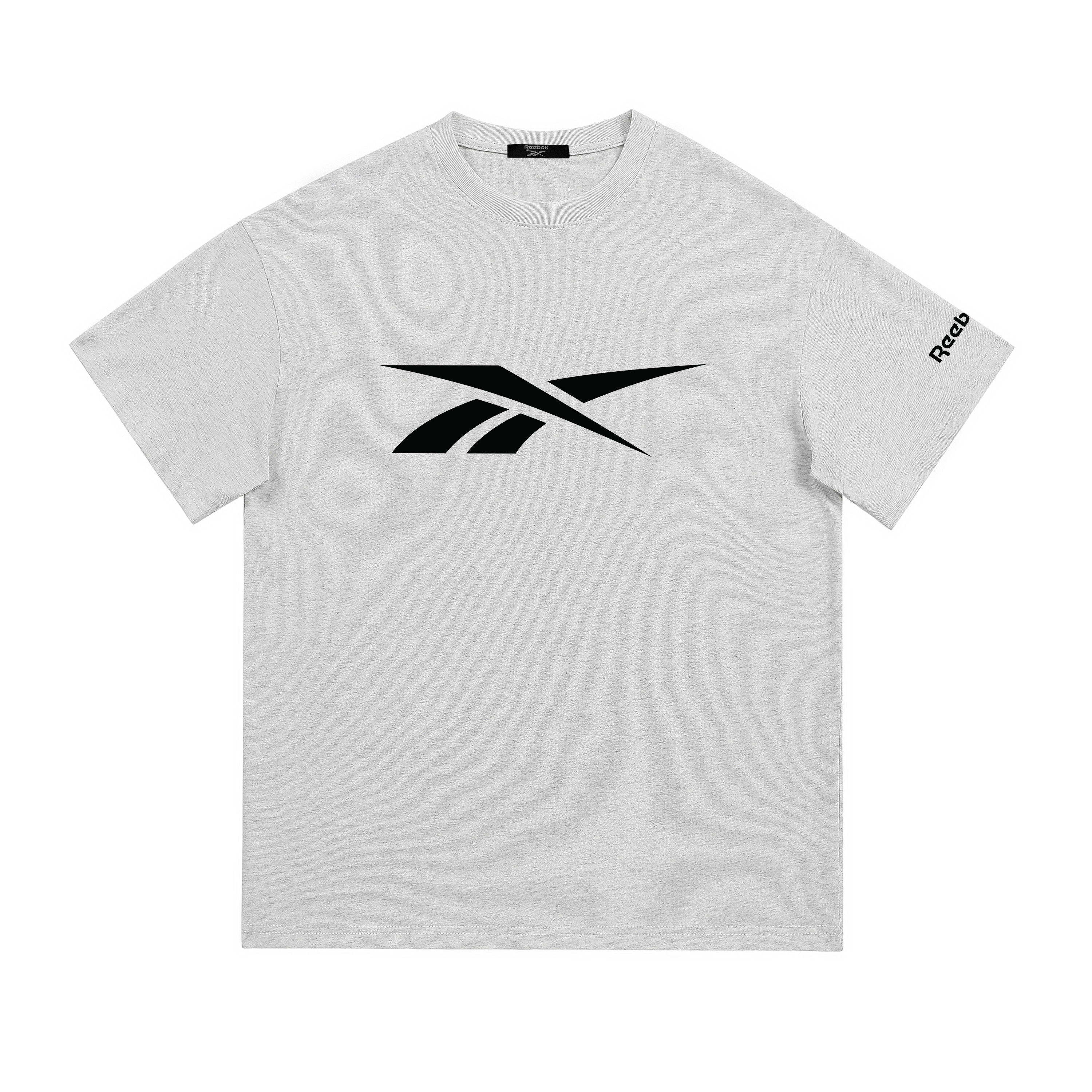 

Футболка Unisex Crew Neck Moderate Straight Fit Reebok, белый heather серый