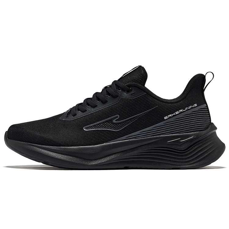 

Дышащие легкие кроссовки Rebound Low Top для повседневного бега, мужские, угольно-черные, карбоново-серые Erke, Jet Black Carbon Gray