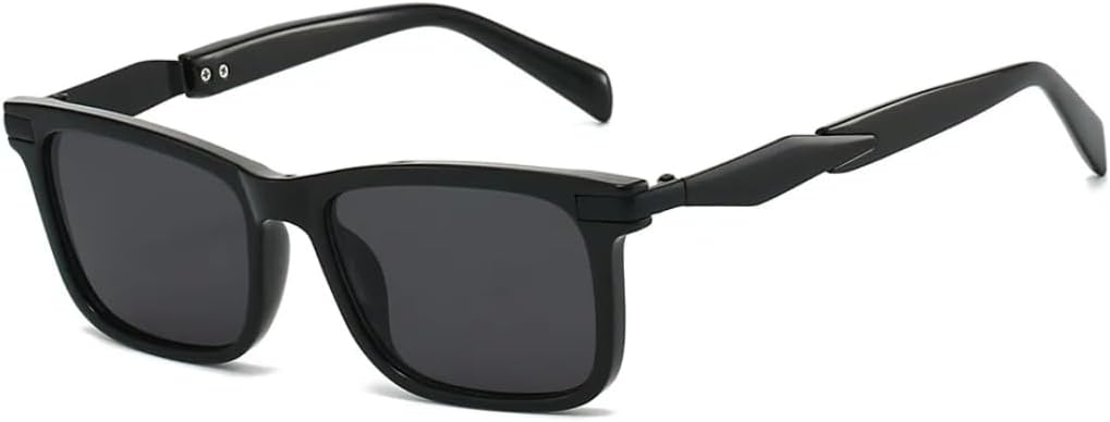 

Винтажные квадратные солнцезащитные очки для женщин и мужчин, роскошные, в стиле панк, популярные для активного отдыха, вождения, классические, с заклепками, защита от УФ-излучения UV400 TVTBBVV, Black Black