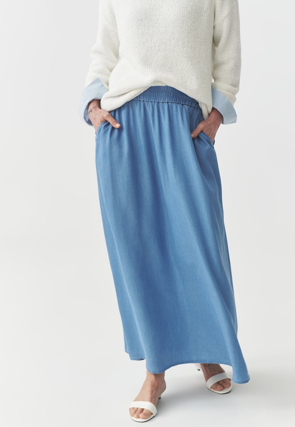 

Джинсовая юбка Maxi skirt TATUUM, синий