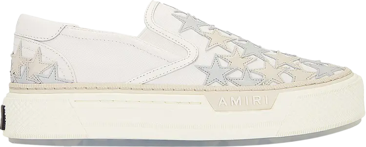 

Кроссовки Amiri Stars Court Slip-On 'Alabaster', кремовый, Бежевый, Кроссовки Amiri Stars Court Slip-On 'Alabaster', кремовый