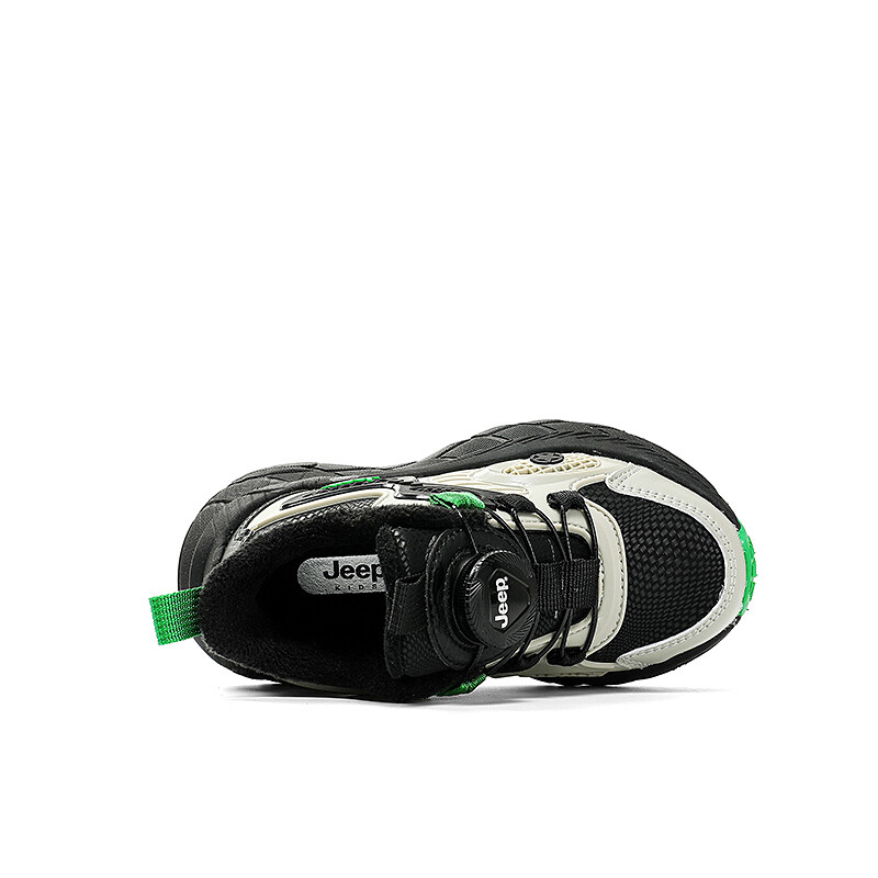 Кроссовки Jeep Kids Lifestyle Shoes Kids Mid-top Black, зеленый — фото 3