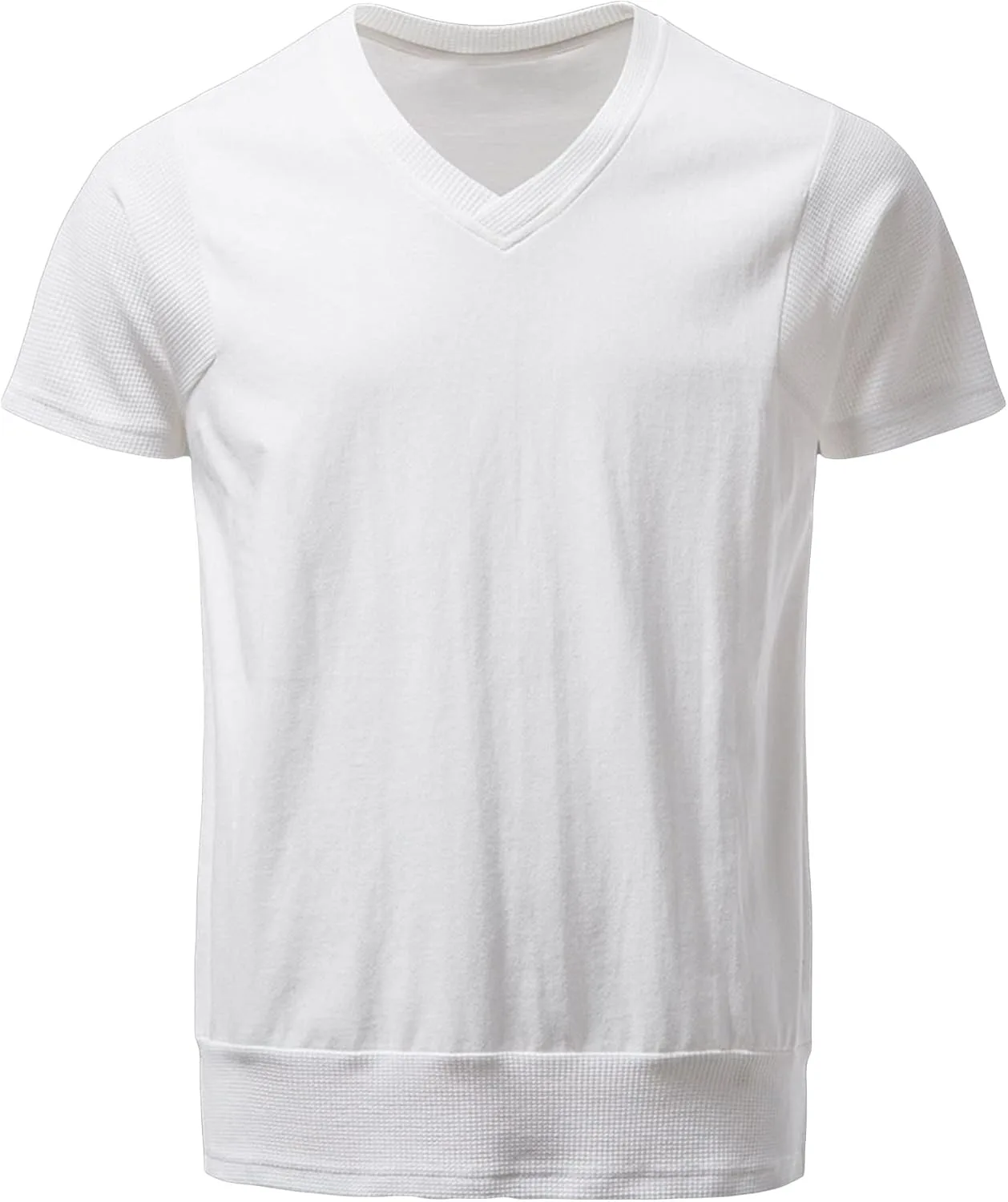Мужская футболка с V-образным вырезом, Casual, Cotton, Slim Fit