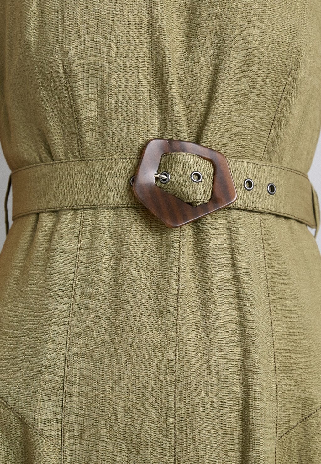 

Летнее платье Elliot Midi Dress Diane von Furstenberg, оливково-зеленое
