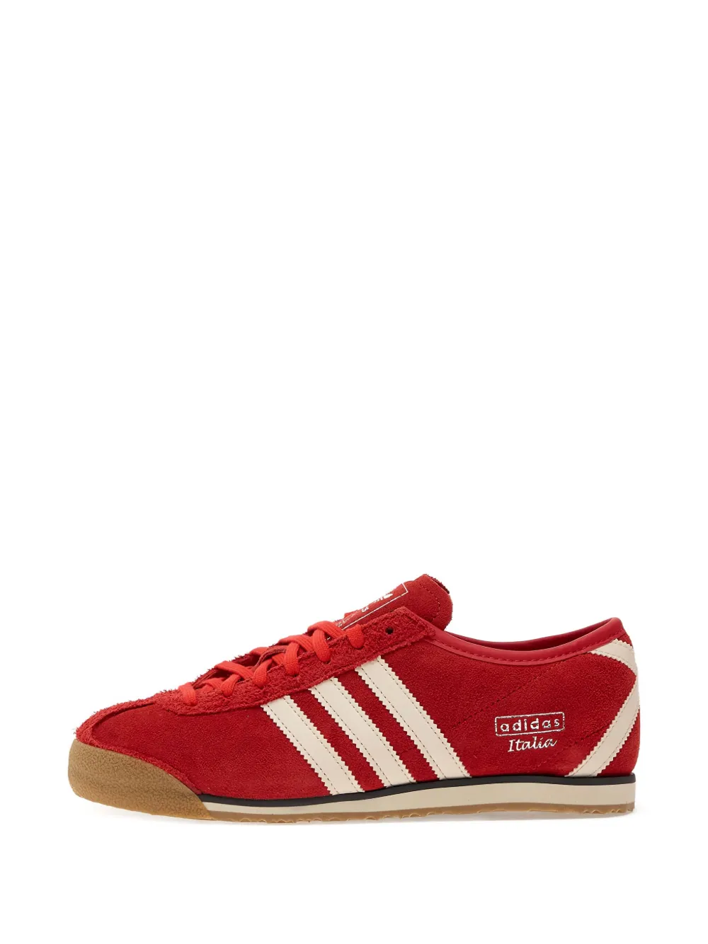 Кроссовки из замши adidas, красный — фото 3