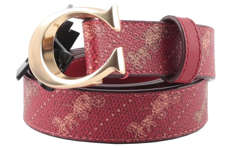 

Женский кожаный ремень COACH, Brown