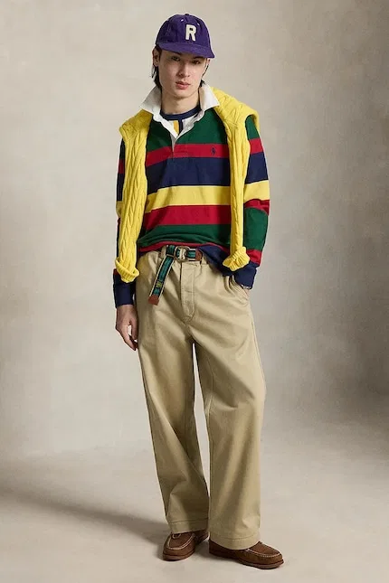 Футболка с длинным рукавом The Iconic Rugby Shirt Polo Ralph Lauren, зеленый — фото 3