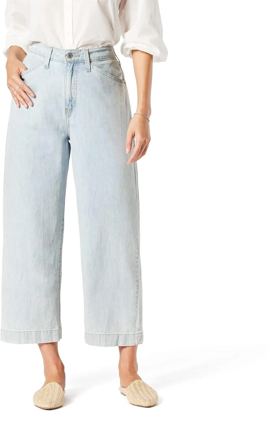 

Levi Strauss Signature Gold Women's Heritage High-Rise Loose Crop Stylized Jeans